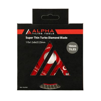 Alpha Super Thin Turbo Diamond Blade 115x22.23mm - 10mm Tiles