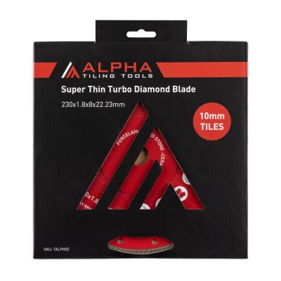 Alpha Super Thin Turbo Diamond Blade 230x22.23mm - 10mm Tiles