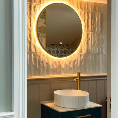 Downtown Beige Gloss Ceramic Wall Tile 25x5cm - Alternative Image