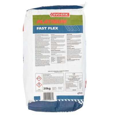 Evo-Stik Platinum Rapid-Set Flexible Tile Adhesive White 20kg - Alternative Image