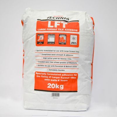 Evo-Stik Technik LFT Large-Format Tile Adhesive White 20kg