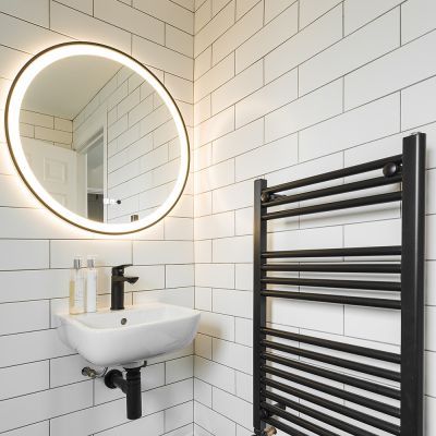 Metro XL White Flat Ceramic Matt Tile 30x10cm - Alternative Image