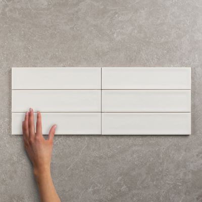 Nara Blanco Gloss Ceramic Wall Tile 30x7.5cm