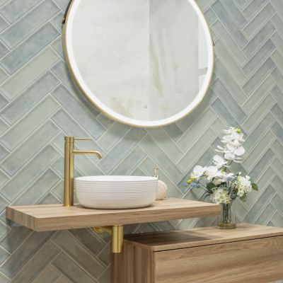 Nara Glass Gloss Ceramic Wall Tile 30x7.5cm - Alternative Image