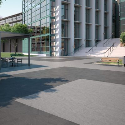 Outdoor Porcelain Cobble Aran Black Natural Tile 30x20cm - Alternative Image