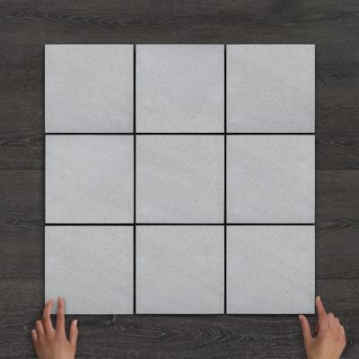 Outdoor Porcelain Cobble Aran Pearl Natural Tile 20x20cm