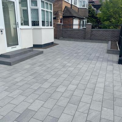 Outdoor Porcelain Cobble Aran Pearl Natural Tile 30x20cm - Alternative Image