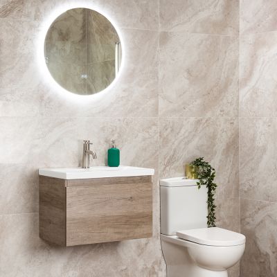 Dazzle Alabastrino Bianco Porcelain Semi-Polished Tile 120x60cm - Alternative Image