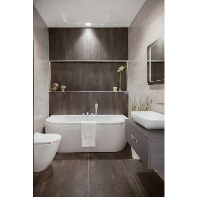 Dazzle Toronto Charcoal Porcelain Tile 120x60cm - Alternative Image