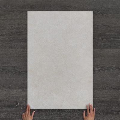 Outdoor Solas White Limestone-Effect Matt Porcelain Tile 90x60cm