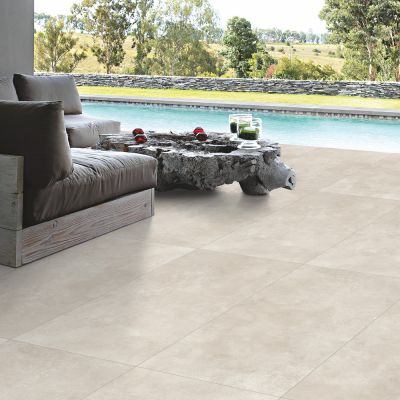 Outdoor Venus White Limestone-Effect Matt Porcelain Tile 120x60cm - Alternative Image