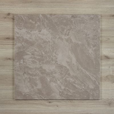 Bella Beige Marble-Effect Matt Porcelain Tile 80x80cm - Alternative Image