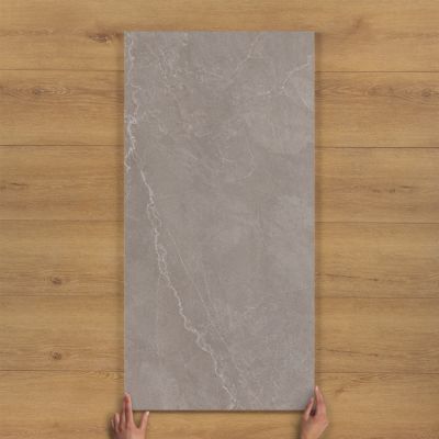 Soho Smoke Limestone-Effect Matt Porcelain Tile 120x60cm
