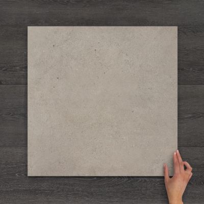 Outdoor Ocean Silver Concrete-Effect Matt Porcelain Tile 60x60cm