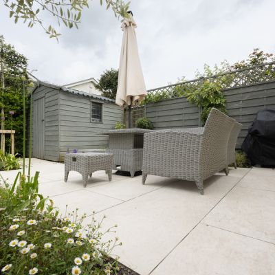 Outdoor Washa Crema Light Limestone-Effect Matt Porcelain Tile 120x60cm - Alternative Image