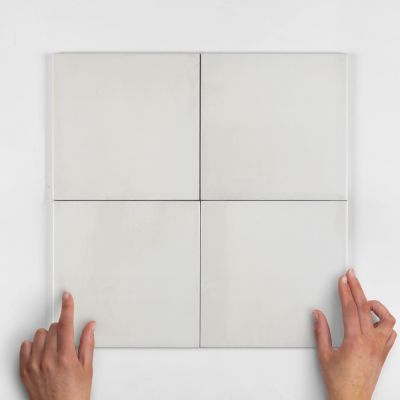 Avenue Pearl Concrete-Effect Matt Porcelain Tile 18.7x18.7cm