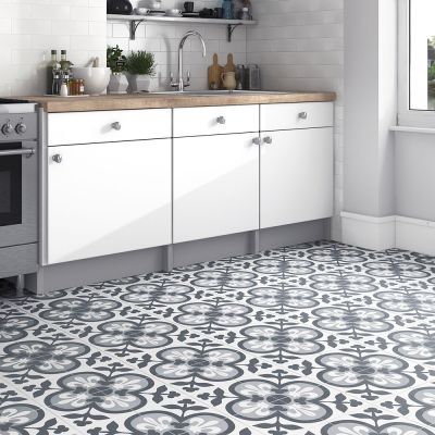 Decor Axel Pattern Matt Porcelain Floor Tile 20x20cm - Alternative Image