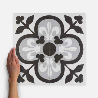 Decor Axel Pattern Matt Porcelain Floor Tile 20x20cm