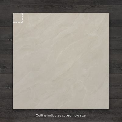 Serenity Beige Crema Marble-Effect Matt Porcelain Tile 100x100cm - Alternative Image