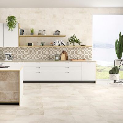 Amstel Beige Matt Porcelain Tile 60x30cm - Alternative Image