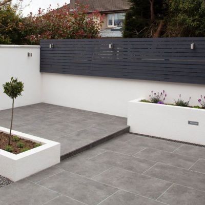 Outdoor Cementino Nero Matt Porcelain Tile 90x60cm - Alternative Image
