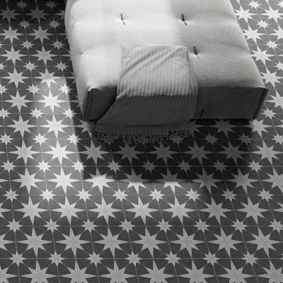 Stella Night Matt Porcelain Tile 25x25cm - Alternative Image