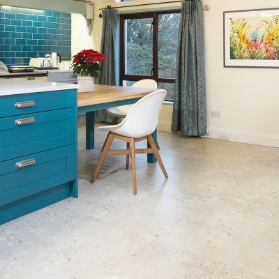 Udino Beige Terrazzo-Effect Matt Porcelain Tile 120x60cm - Alternative Image