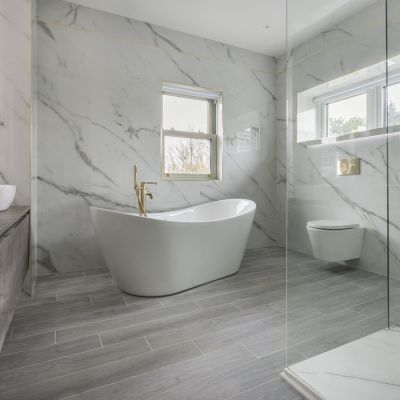 IWood Smoke Wood-Effect Matt Porcelain Tile 90x15cm - Alternative Image