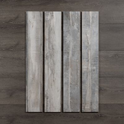 Yakarta Gris Wood-Effect Matt Porcelain Tile 90x15cm - Alternative Image