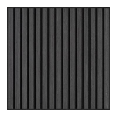 21mm Acoustic Slat Wall Panel Charcoal 60x60cm