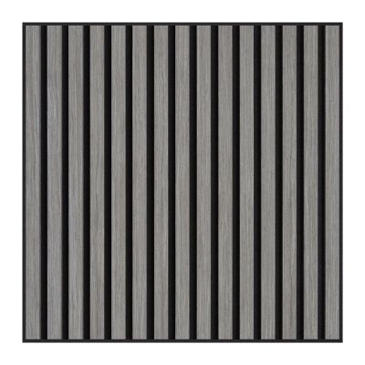21mm Acoustic Slat Wall Panel Grey 60x60cm