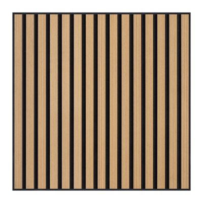 21mm Acoustic Slat Wall Panel Warm Oak 60x60cm