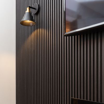24mm Slat Wall Panel Anthracite 290x16.8cm - Alternative Image